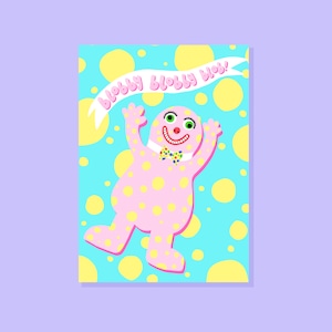 Mr Blobby Greetings Card image 1