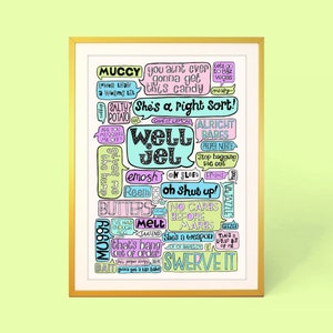 Essex sayings poster A3 or A4, TOWIE,  Gemma Collins quotes