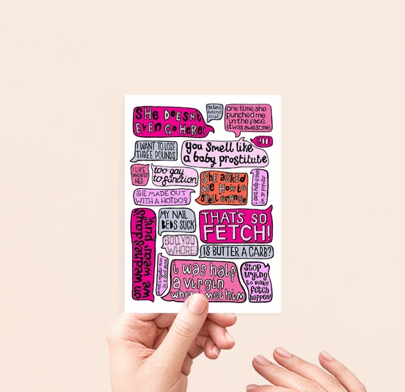 Mean Girls Funny Birthday Card Full. the Perfect Greetings - Etsy Australia