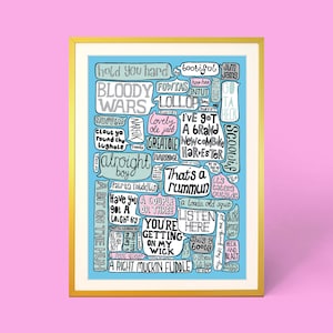 Norfolk sayings poster A3 or A4,  Norwich life
