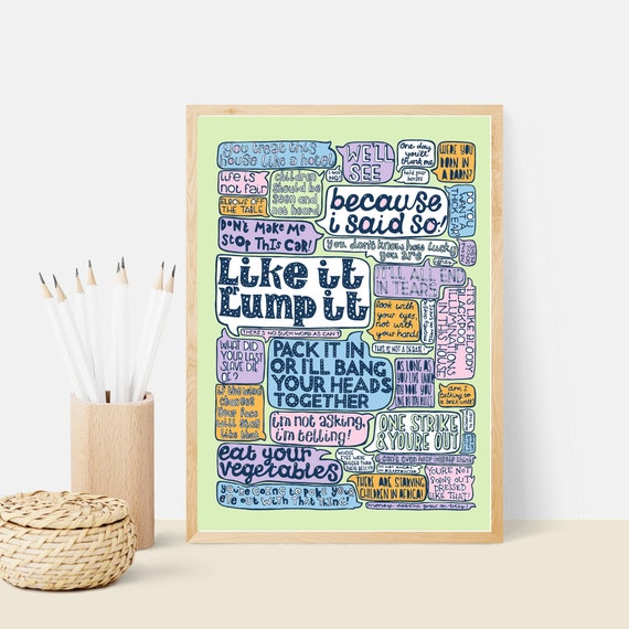 Lustige Dinge Die Eltern Auf Einem Poster Sagen Dumme Etsy