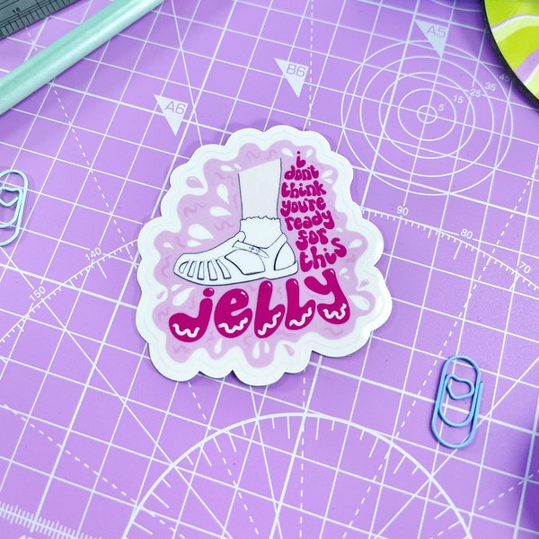 I don't think you're ready for this jelly transparent sticker. 80s nostalgia, 90s fashion memories