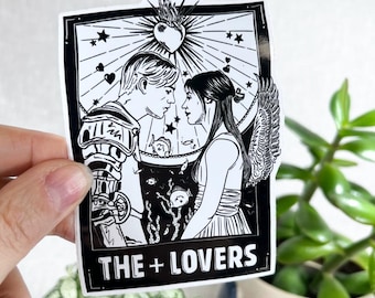 Pegatina de vinilo de Los Amantes, Romeo + Julieta. Arte inspirado en la película Starcrossed.