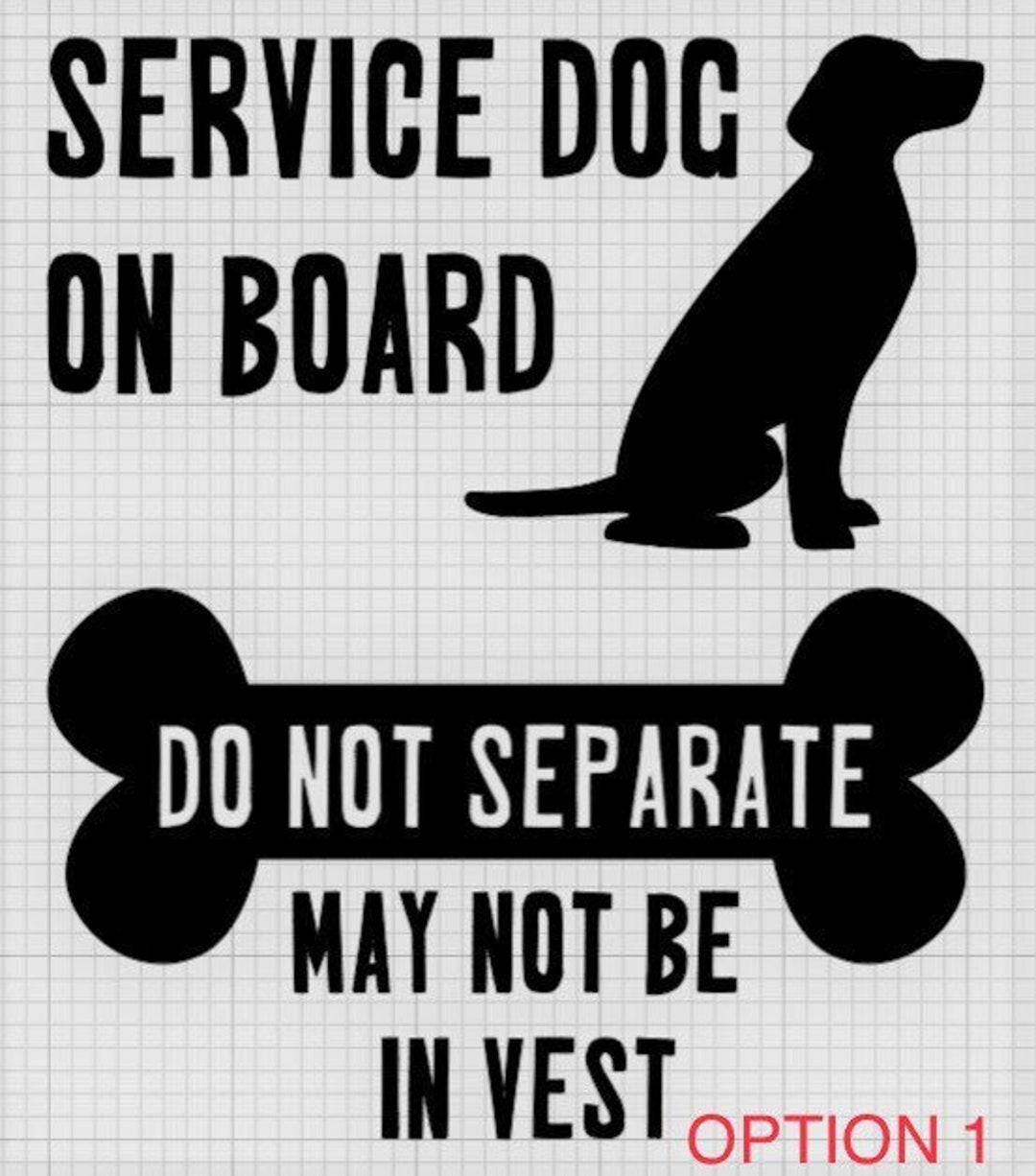 Car Decal: Service Dog on Board - Etsy