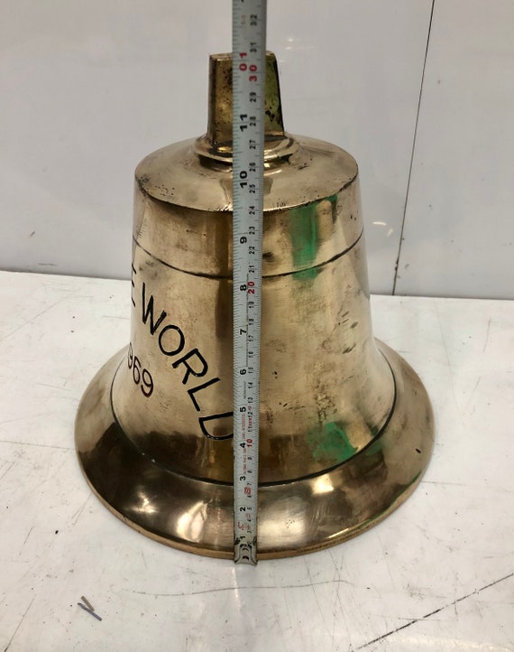 Solid Brass Seafaring Bell- 7” Wide