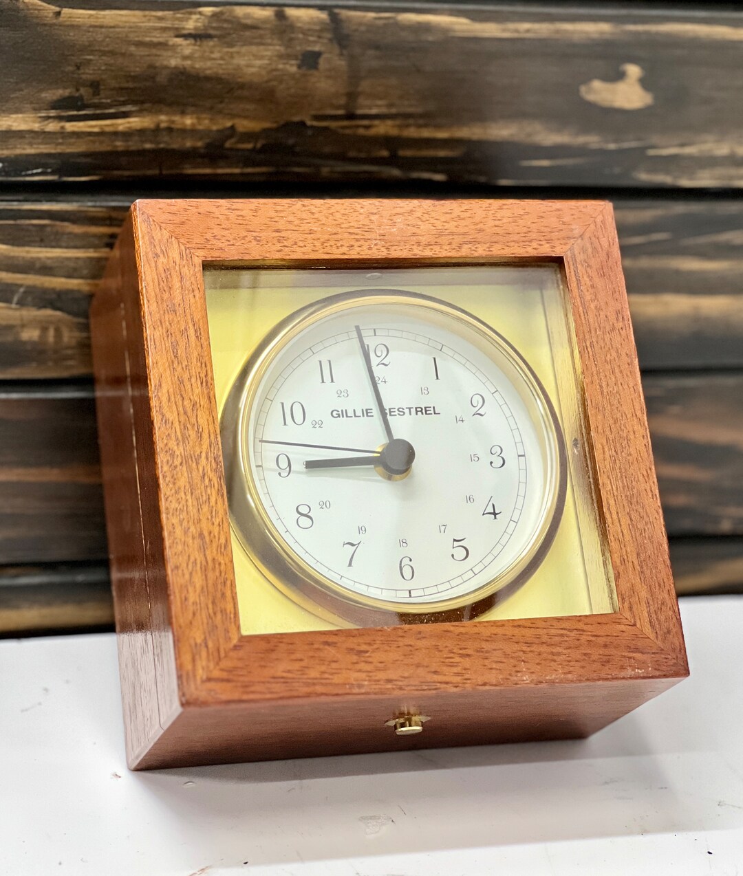 Sestrel Clock Antique Shopping Original Vintage Maritime Gillie Sestrel Ship Metal ...