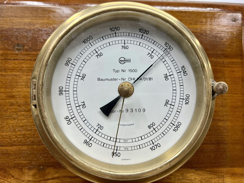 Marine Instrument Baumuster Ship Salvaged Barigo Compensated Barometer