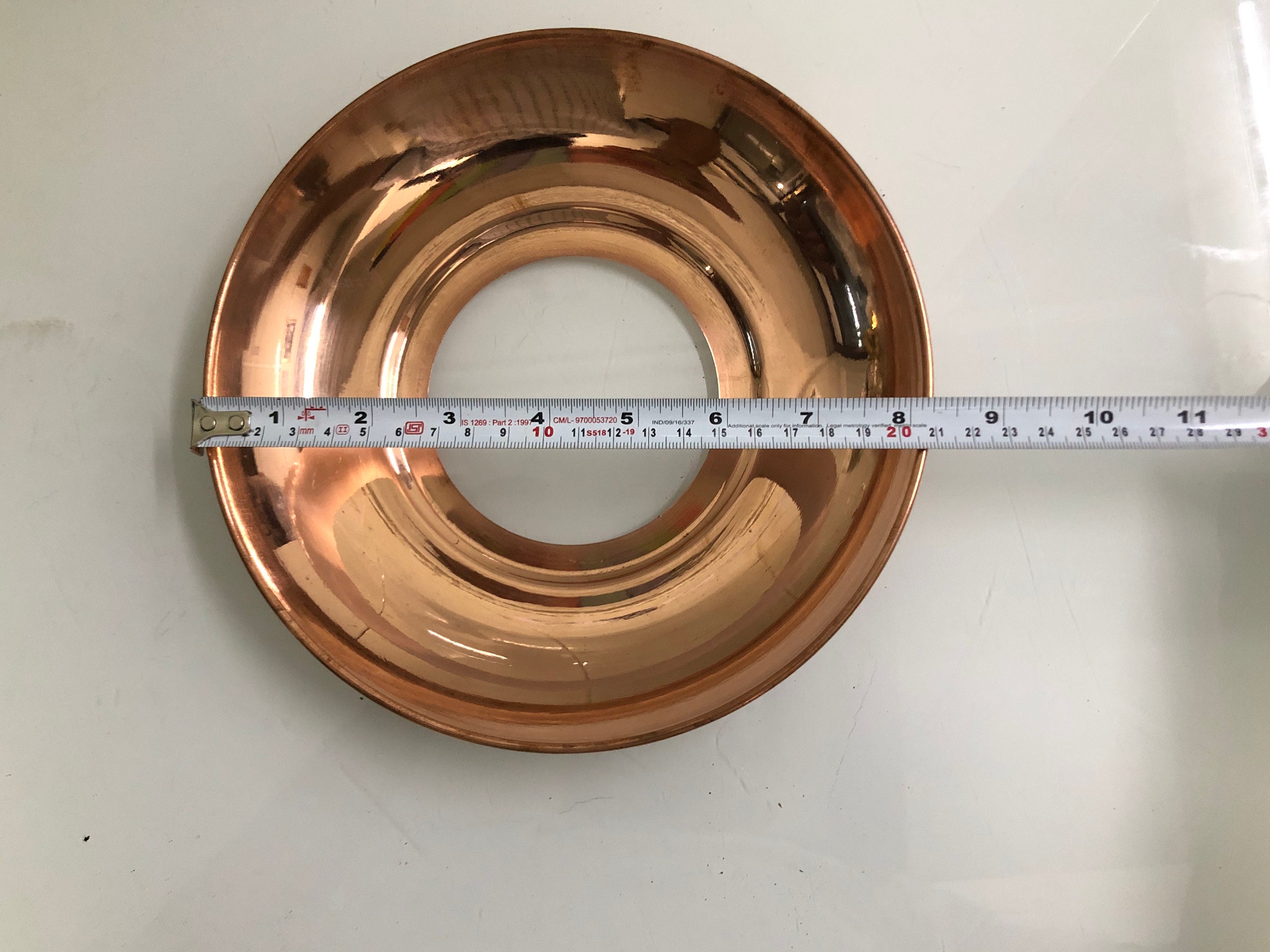 Lustre Suspendu Vintage En Laiton Et Cuivre Style Maritime - Applique Plafond Ancienne, Origine Inde