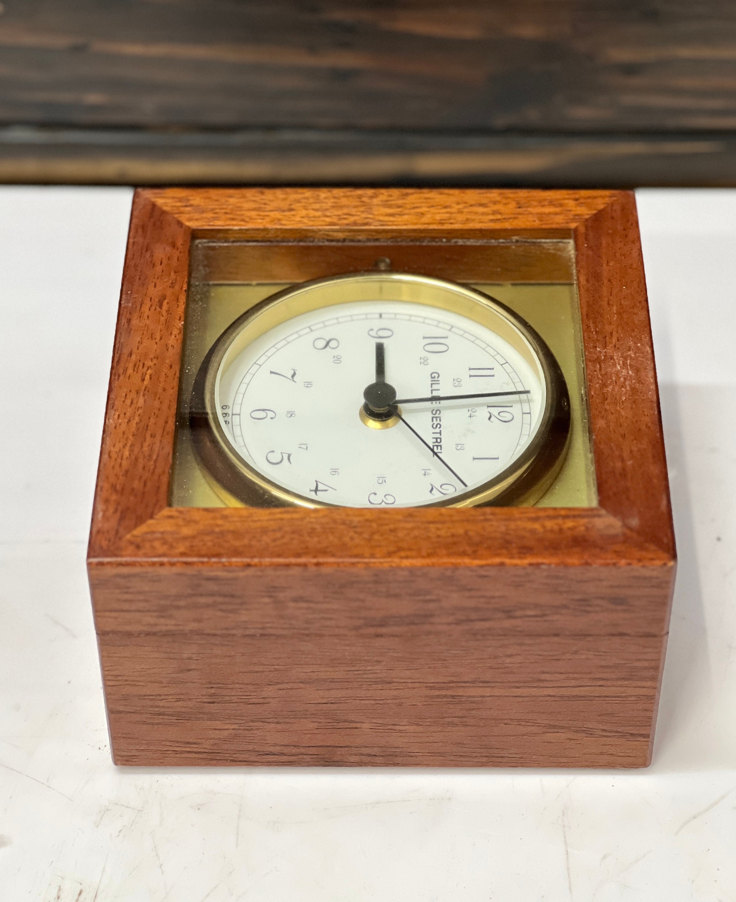 Sestrel Clock Antique Shopping Original Vintage Maritime Gillie Sestrel Ship Metal ...