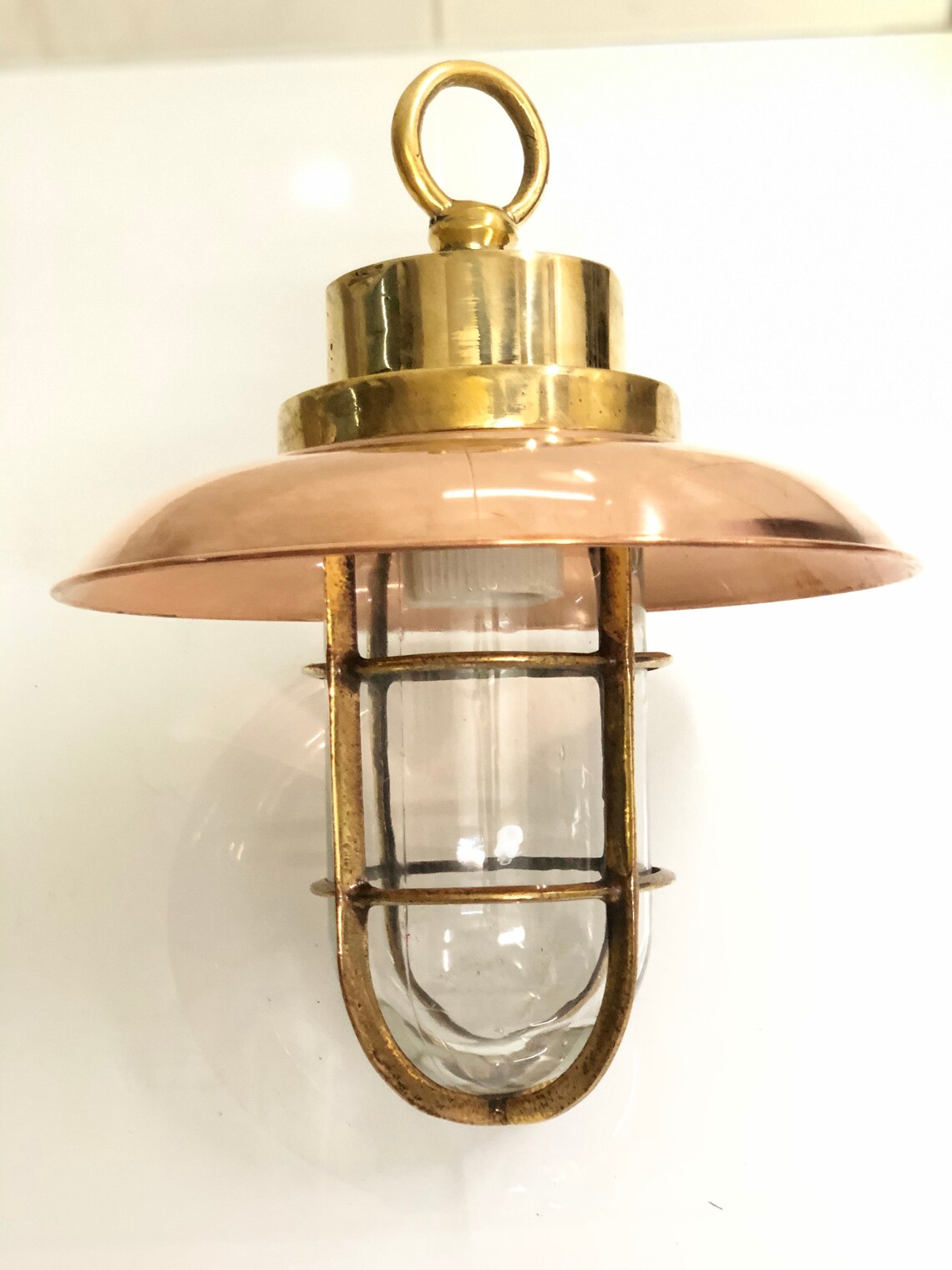 Vintage Antique Nautical Ship Brass Long Pendant Hanging Light Etsy