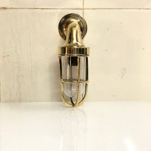 Nautical Small Ship Marine New Solid Brass Wall Swan Passageway Bulkhead Light Lot Of 2 shops