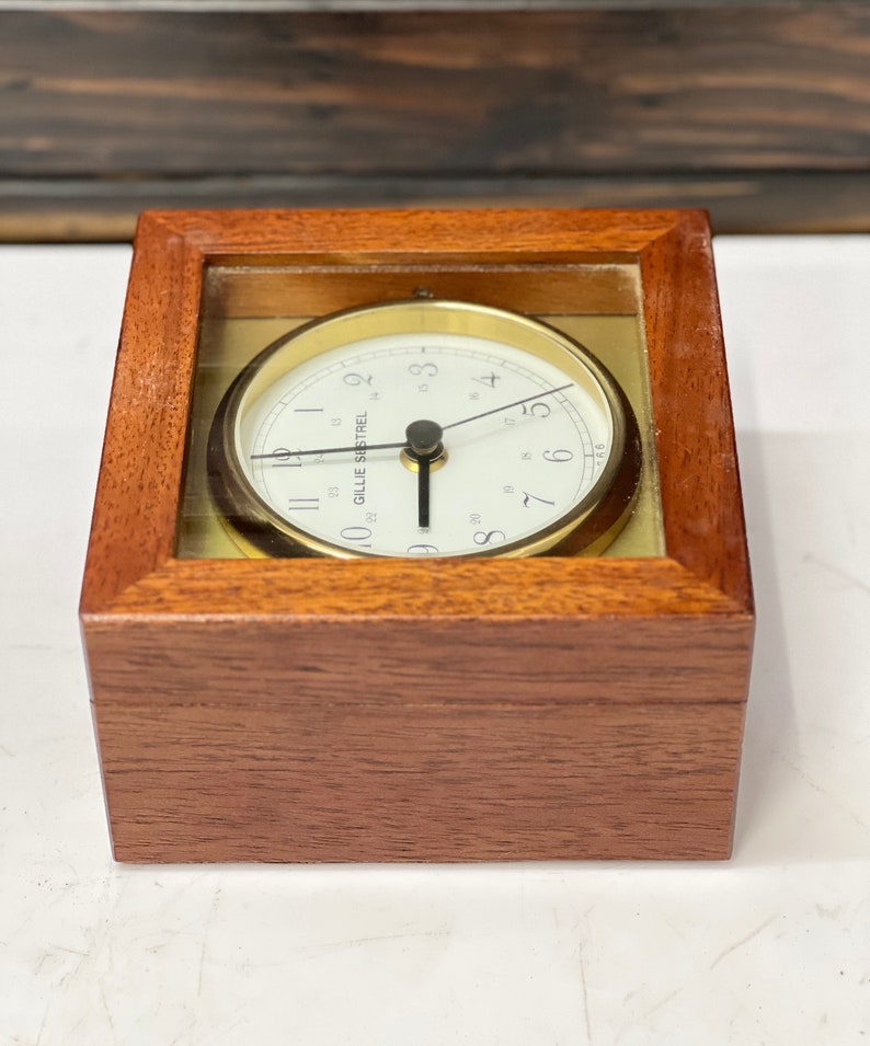 Sestrel Clock Antique Shopping Original Vintage Maritime Gillie Sestrel Ship Metal ...