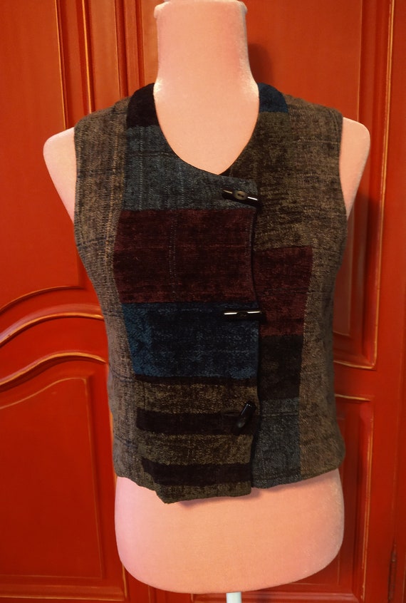 Unique Patchwork vest - image 2