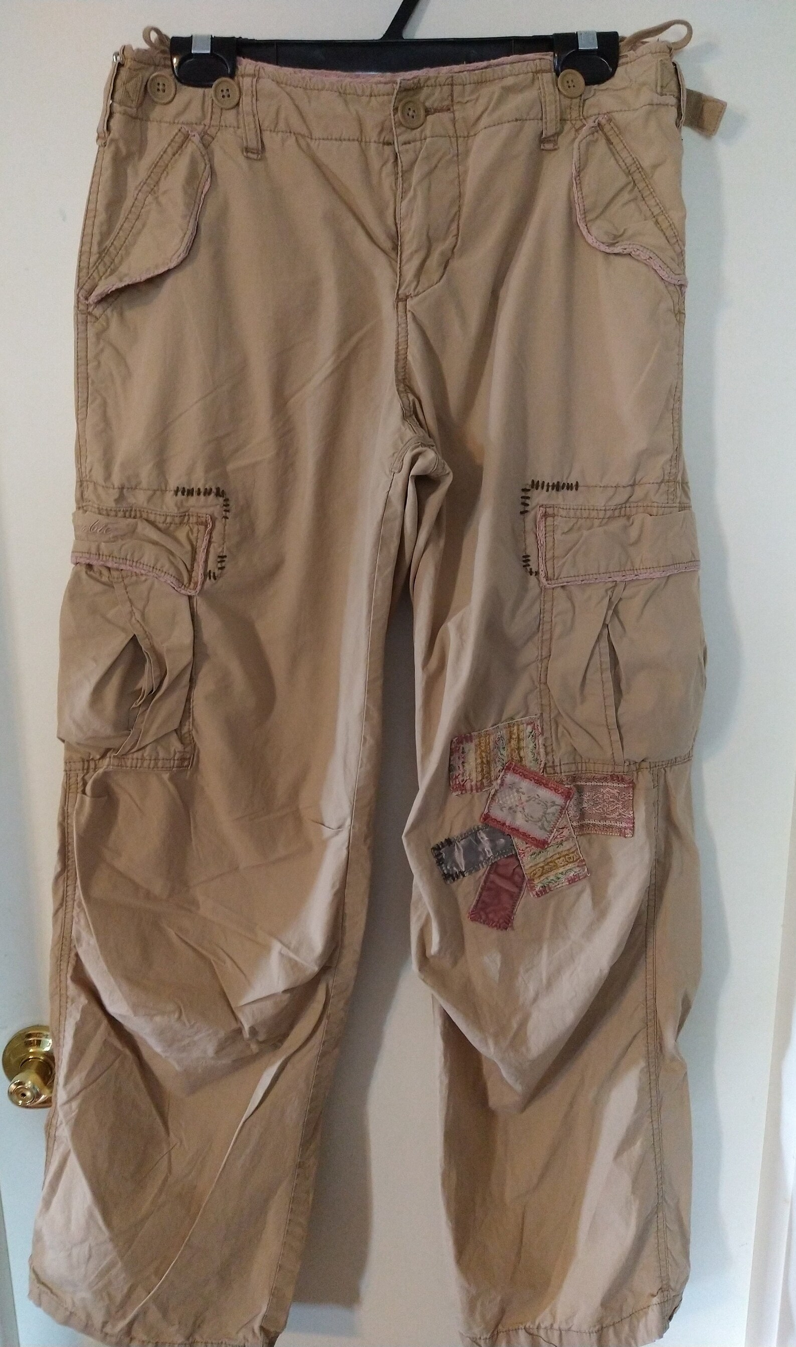 Vintage Abercrombie and Fitch patchwork cargo pants Etsy
