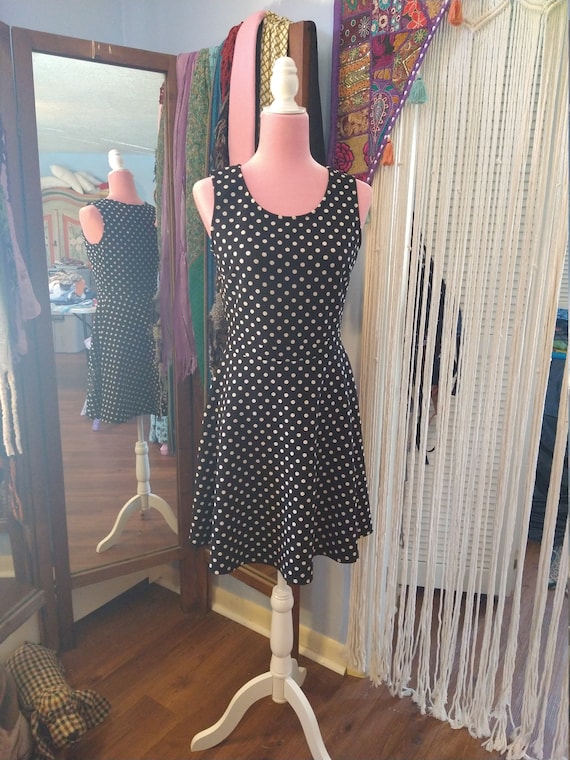 Women's polka dot mini dress