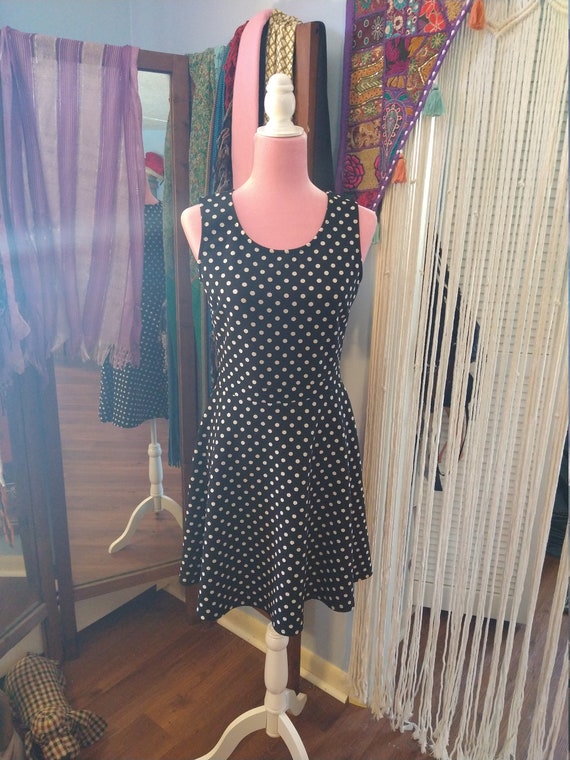 Women's polka dot mini dress - image 4