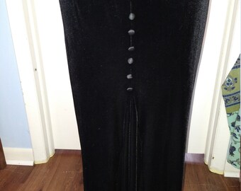 Jupe en velours maxi femme