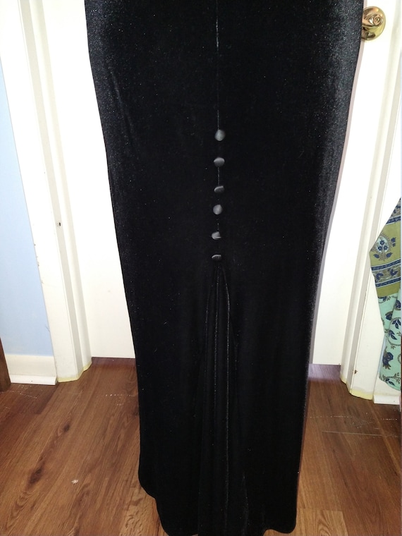 Women's maxi velvet skirt