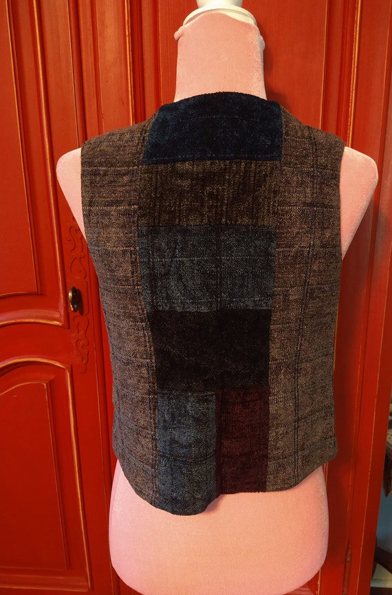 Unique Patchwork vest - image 5