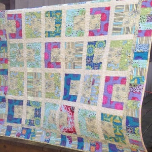 Do-se-Do quilt pattern pdf download Jelly Roll pattern quilt throw