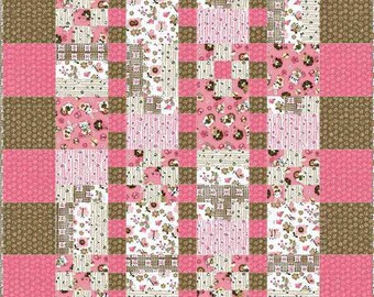 Modello trapunta Bunny Love 42 X 48 pollici trapunta per bambini per principianti
