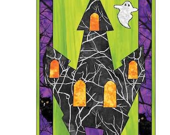 Skinnies: Dolcetto o scherzetto Scarica il modello trapunta PDF Halloween in modo rapido, facile, da appendere alla parete 9 X 24 pollici