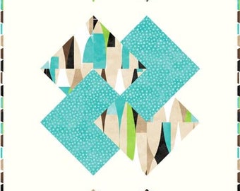 Modello trapunta digitale Summer Tablerunner 18 X 46 pollici moderno per principianti