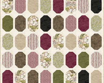 Modello per trapunta digitale So Peaceful Here per trapunta singola da quiltpatterndesign.com