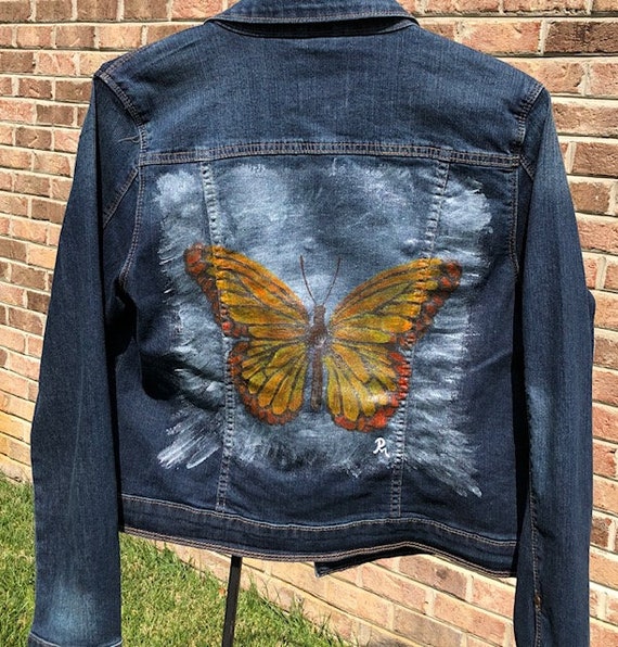 butterfly jean jacket