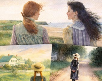 Anne of Green Gables Art Print | Storybook Cottagecore Nursery Decor (Digital Download)