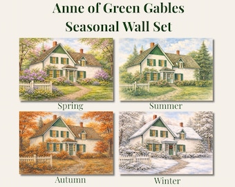 Anne of Green Gables Seasonal Watercolor Art Prints (Digital Download)