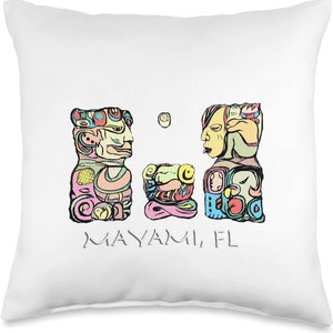 Mayami Maya Love for The Planet Throw Pillow, 16x16, Multicolor