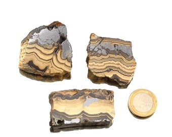 Laje polida Schalenblende - linda e excelente peça de exibição - ótima para meditação também