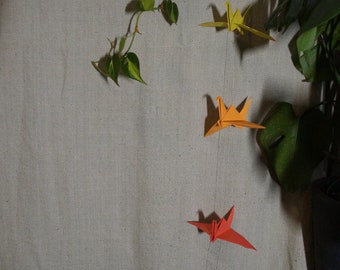 Origami Kranich Girlande Papiergirlande Papier Dekoration