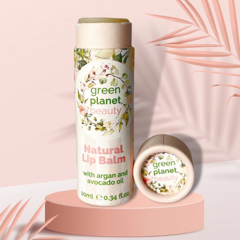 Vegan Natural Lip Balm With Argan Oil and Avocado Oil 10mg, Vegan