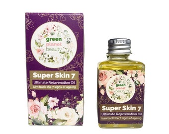 Super Skin 7 – Ultimate Rejuvenation Facial Oil, Anti-Wrinkle, Anti- Ageing, Skin Oil, Face Oil, Plastic Free, Palm Oil Free, Vegan Beauty