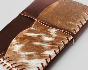 Rustic CowHide Leather Journal, Handmade Blank sketchbook, Travel Diary Notebook, Self Care Journals, Large Gratitude Journal, Leather Gifts