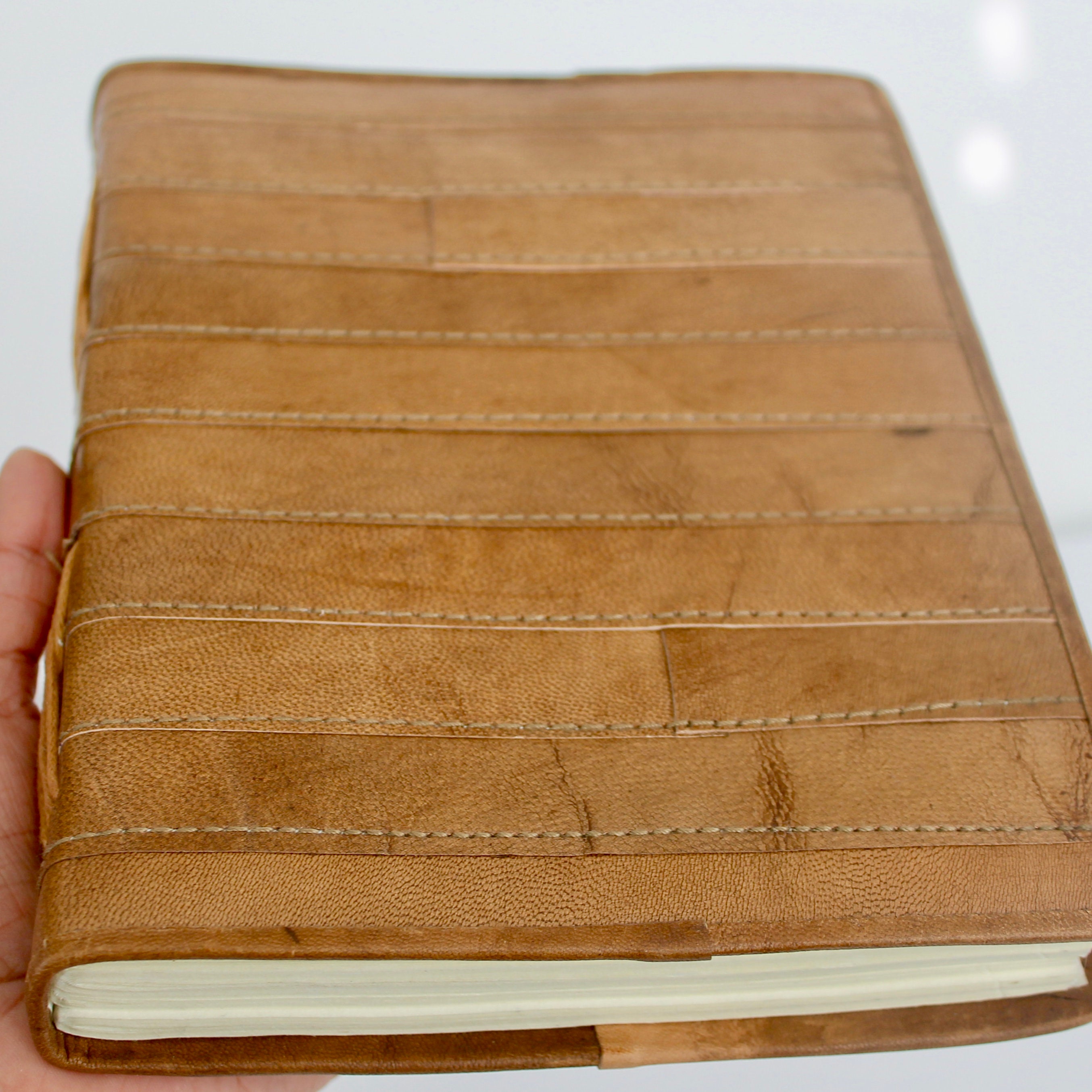 Rustic Brown Leather Journal Handmade Blank Sketchbook | Etsy