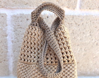 Schema per la realizzazione di un secchiello fatto a mano a uncinetto - Crochet Bag