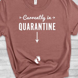 Currently in Quarantine, Pregnancy Gift, Mothers Day Gift, Mother, Pregnancy, Announcement Shirt, Mommy to Be, Reveal Shirts, Wife Gift