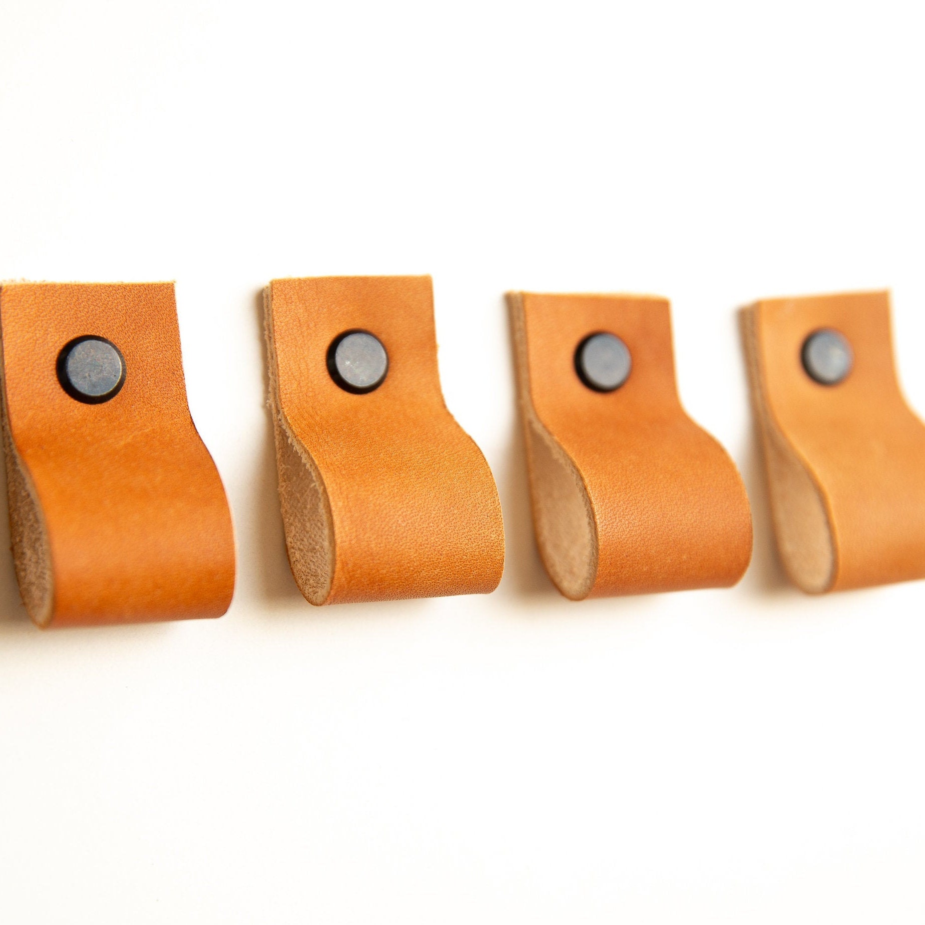 Leather Handles Leather Pulls Leather Drawer Pulls Leather Etsy