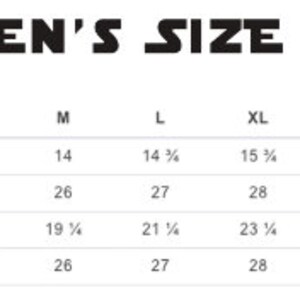 以下が含まれることがあります： インチ単位の女性用サイズチャート。袖丈、体の全長、体の幅、体の長さのサイズがS、M、L、XL、2XL、3XLで表示されています。