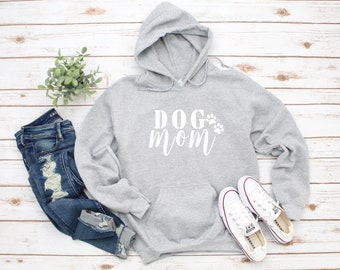 ON SALE: Dog Mom Hoodie for Women + Free Paw Necklace - Popular Comfortable Woman&#39;s Sweatshirt - Winter Clothing Gift for Her, Rescue Dog