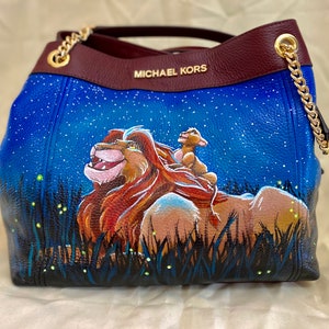 Custom Hand-painted Oil Slick Bag / Trippy Rainbow Handbag -  Israel