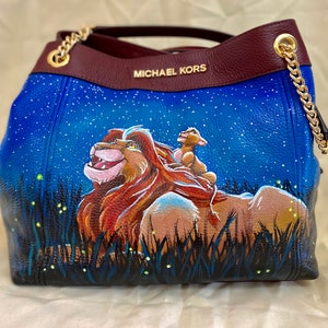 Custom painted purse, crossbody backpacks