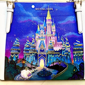 World Castle inspired Fireworks / realistic buildings Hand painted Tote or backpack