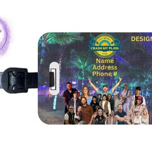 Crash My Playa 2026 Luggage Tag | Personalized Festival Bag Tag | Custom Travel Accessory | CMP
