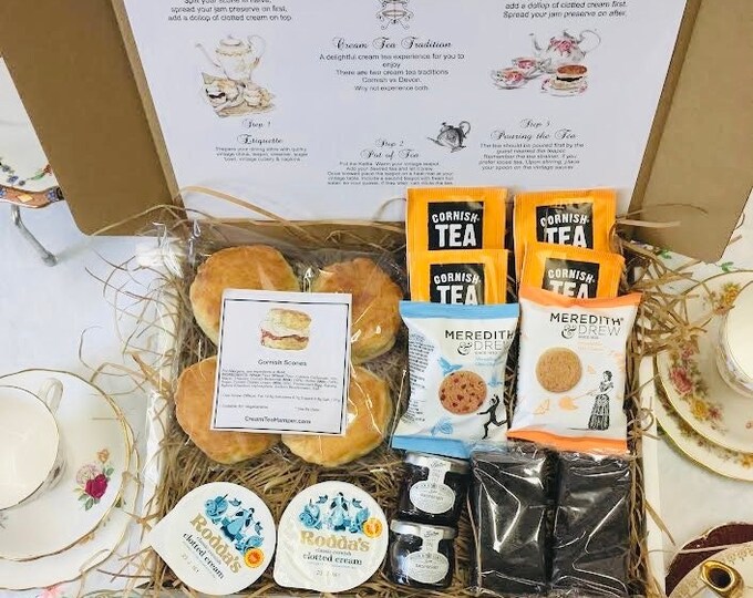 Luxury Cornish Afternoon Tea Hamper. Afternoon Tea Hamper, Birthday