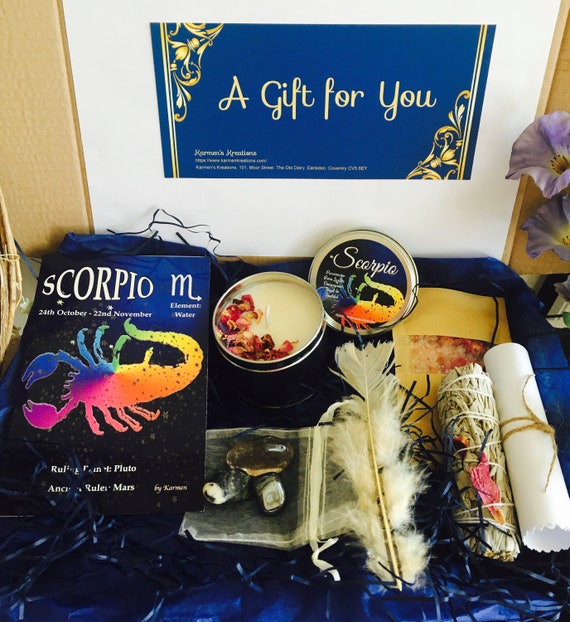 Scorpio Gift Set Scorpio Birthday Gift Birthday Gift Sets Etsy UK
