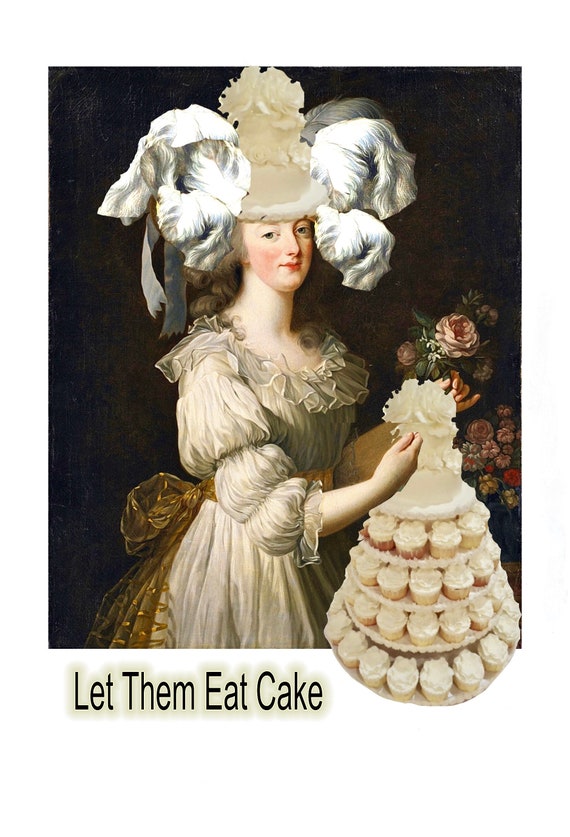 Marie let Them Eat Cake. Gothic Art Etsy